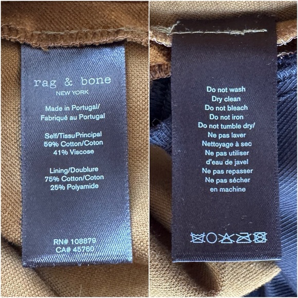 RAG & BONE • Poppy Velvet Trousers in Olive - Picture 9 of 12